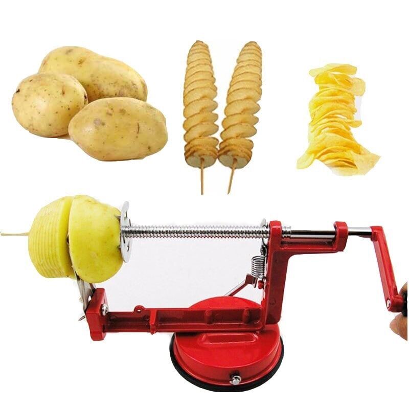 Нарезка для чипсов. Машинка для нарезки картофеля спиралью Spiral Potato Slicer. Картофелерезка Spiral Potato Chips. Аппарат для нарезки картофеля спиралью Hurakan HKN-hsp01. Устройство ручное для нарезки картофеля спиралью Spiral Potato Slicer.